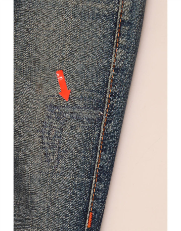 TRUE RELIGION Jeans dritti da donna W24 L32 cotone blu navy