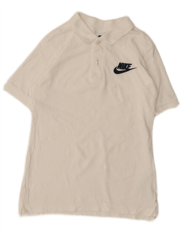 Polo Nike Ragazzo 10-11 Anni Cotone Bianco Medio
