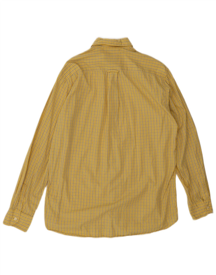 Camicia da uomo Hugo Boss a quadri gialli medi