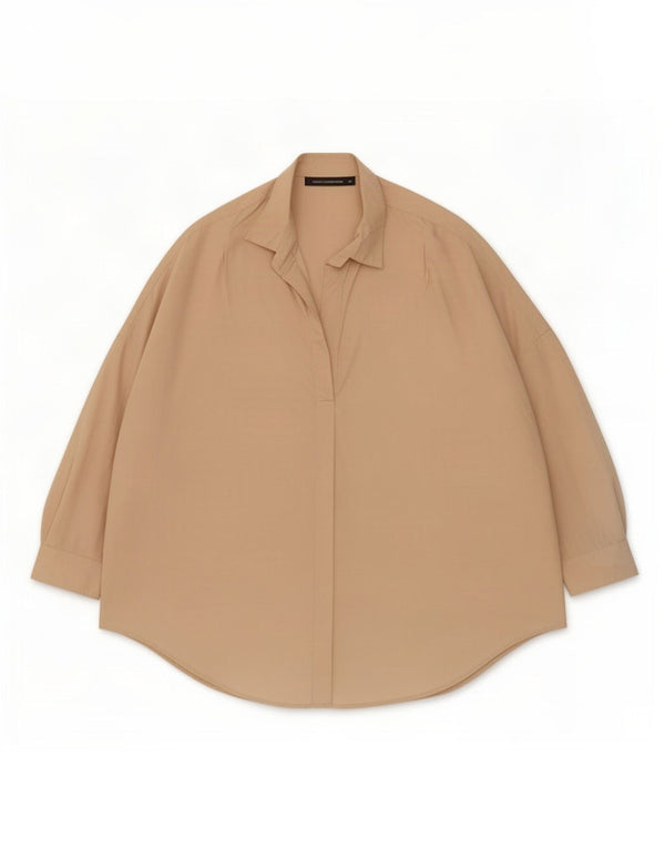 Camicia pullover con maniche a 3/4 da donna French Connection UK 12 Beige medio