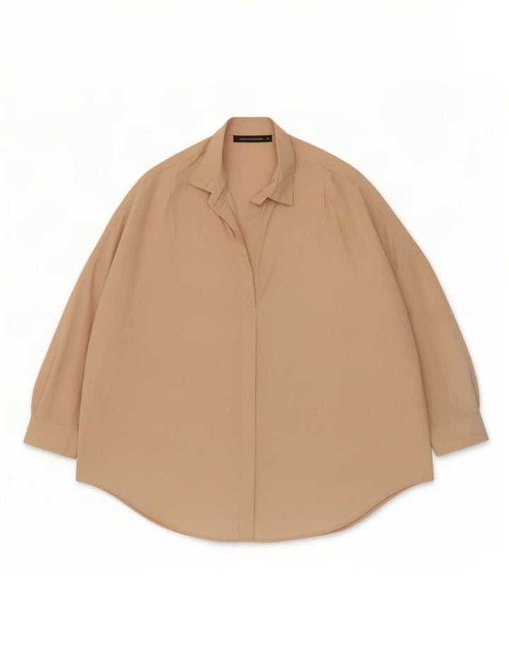 Camicia pullover con maniche a 3/4 da donna French Connection UK 12 Beige medio