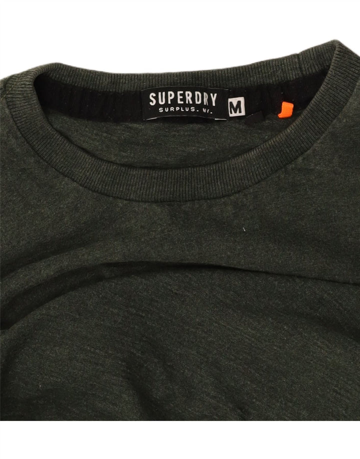 Top da uomo a manica lunga SUPERDRY verde medio