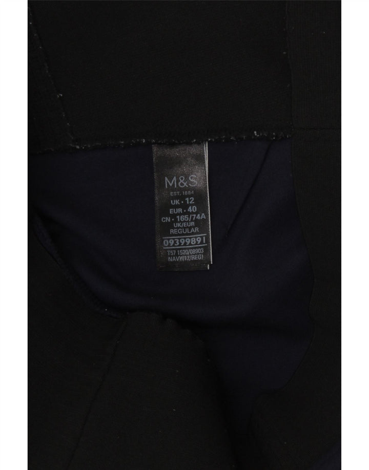 Leggings vestibilità regolare da donna Marks & Spencer UK 12 viscosa media blu navy