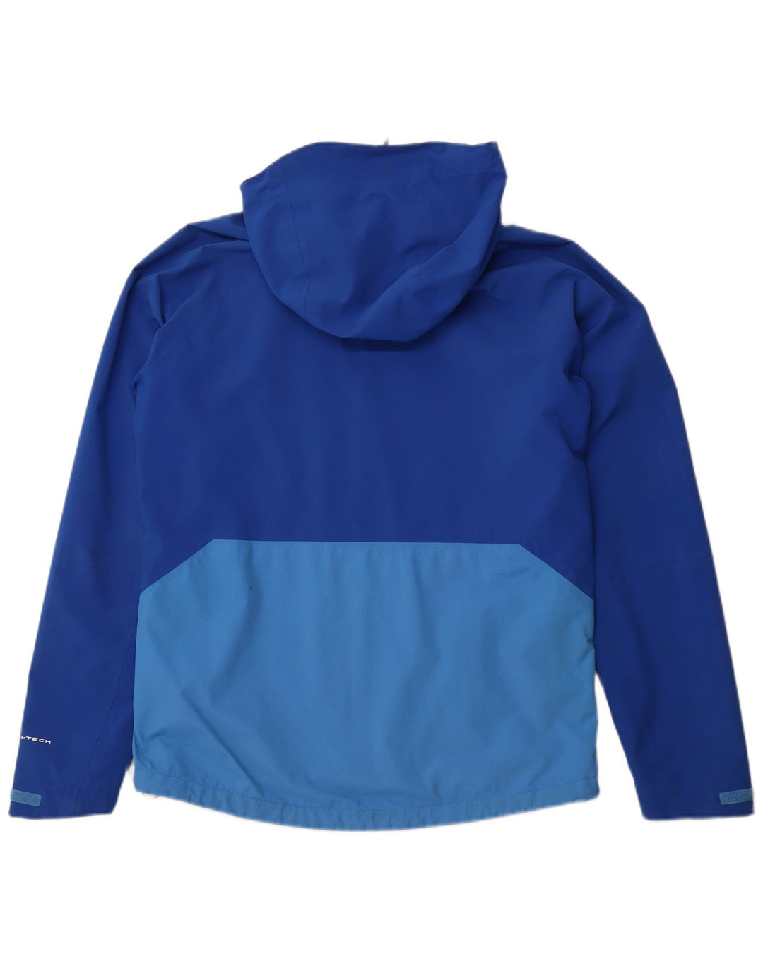 COLUMBIA Giacca antipioggia da uomo Omni-Tech con cappuccio UK 38 Blu medio Colourblock