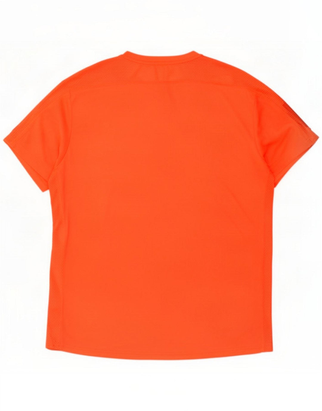 Adidas Uomo T-shirt Top Large Arancione Poliestere