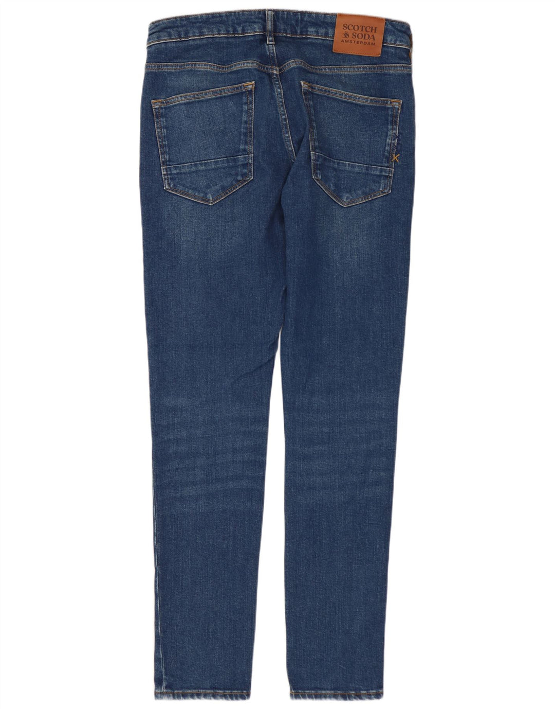 SCOTCH & SODA Jeans skinny Amsterdam da uomo W32 L32 cotone blu
