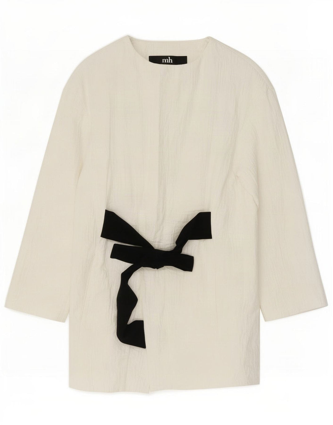 Giacca blazer oversize lunga da donna Zara UK 6 XS cotone bianco