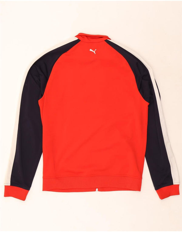 Giacca da tuta da ragazzo Puma 15-16 anni Poliestere color block rosso