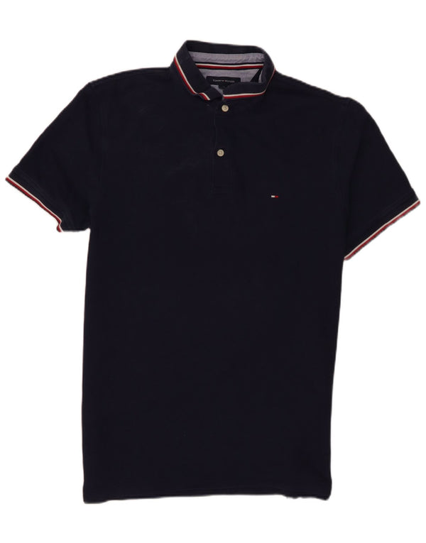 Polo da uomo Tommy Hilfiger grande in cotone blu navy