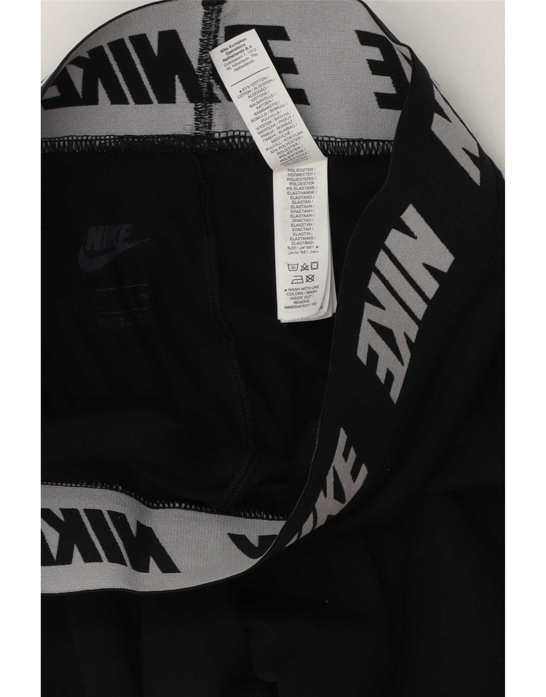 Leggings grafici da donna Nike UK 8 piccoli in cotone nero