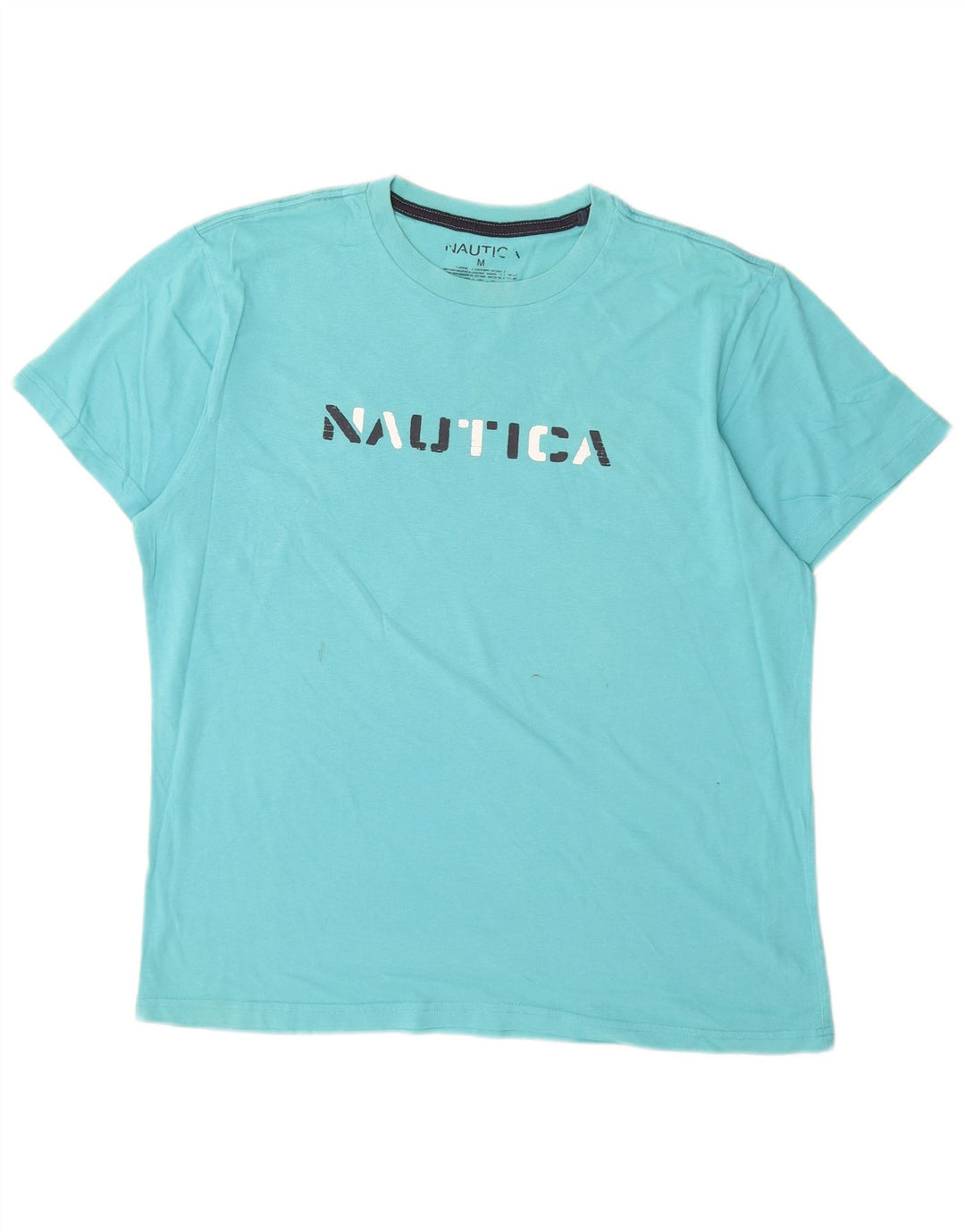 T-shirt grafica da uomo Nautica Top in cotone turchese medio