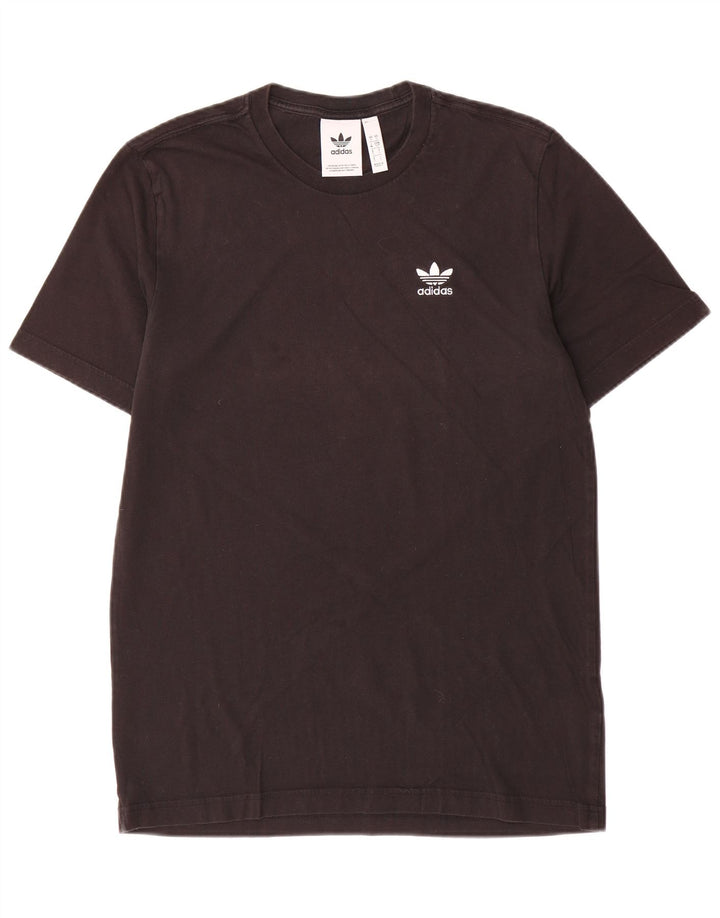 T-shirt Adidas da uomo Top Small in cotone nero