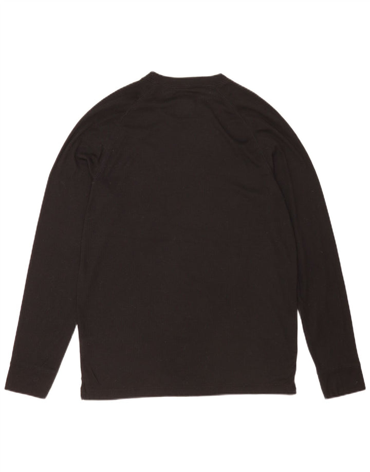 Mountain Warehouse Top da uomo a maniche lunghe grande nero in poliestere