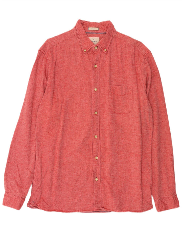 Camicia da uomo Classic Fit di White Stuff in cotone rosso medio