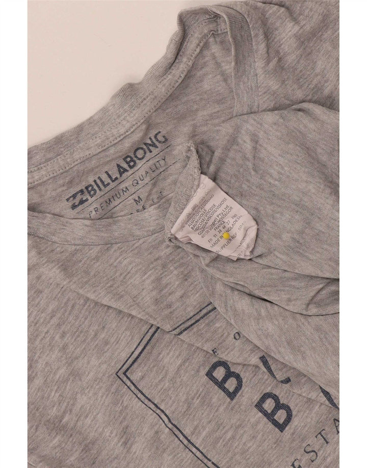T-shirt grafica da uomo Billabong Top in cotone chiazzato grigio medio