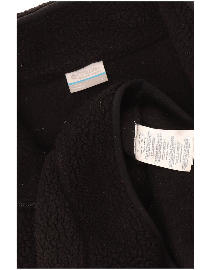 Giacca in pile da uomo Columbia UK 40 Large Nero Poliestere