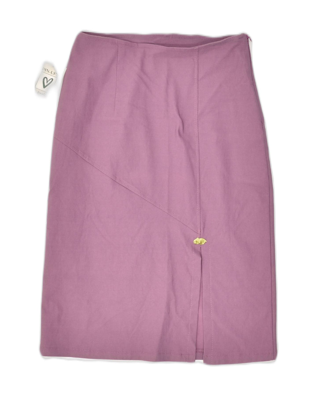 VINTAGE Womens Midi Skirt Small W24 Purple Viscose | Vintage Vintage | Thrift | Second-Hand Vintage | Used Clothing | Messina Hembry 