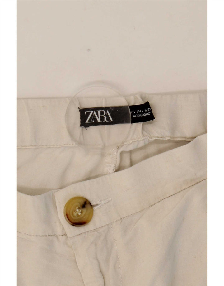 Pantaloni cargo da jogging da donna Zara piccoli W26 L27 bianchi