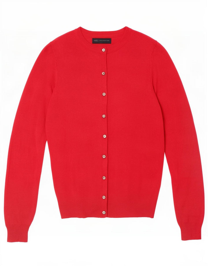 Maglione cardigan da donna Marks & Spencer UK 10 piccolo rosa