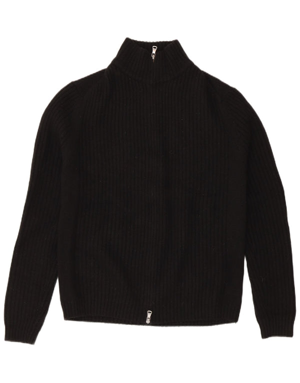Maglione cardigan da uomo Calvin Klein grande lana merino nera