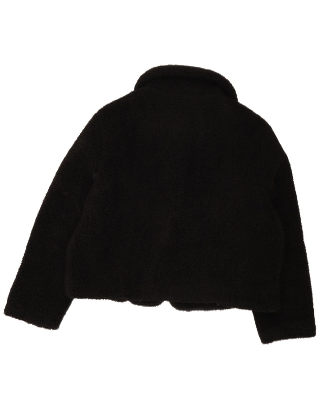 Giacca in pile da donna Zara UK 16 grande poliestere nero