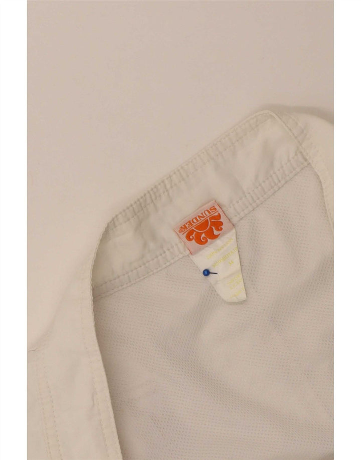 Pantaloncini da bagno da uomo Sundek grandi in nylon bianco