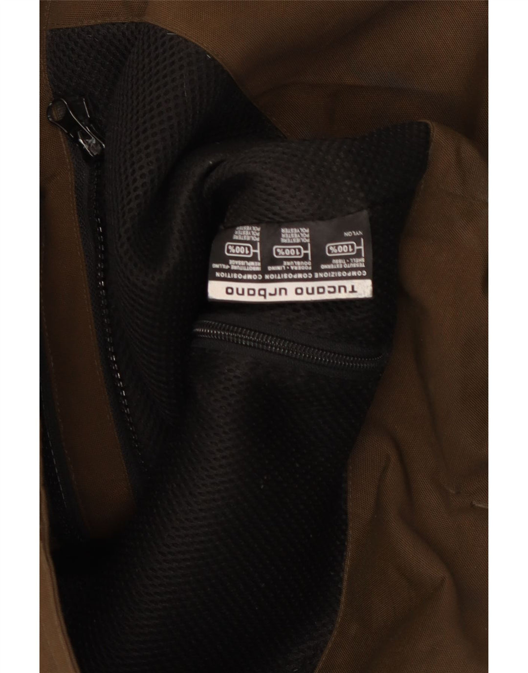 Giacca da uomo Tucano Urbano UK 40 Large Marrone Nylon