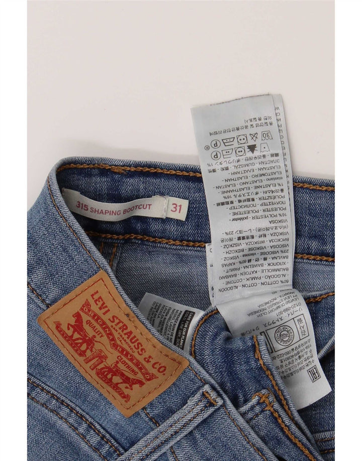 Levi's Uomo 315 Shaping Bootcut Jeans W31 L30 Cotone Blu
