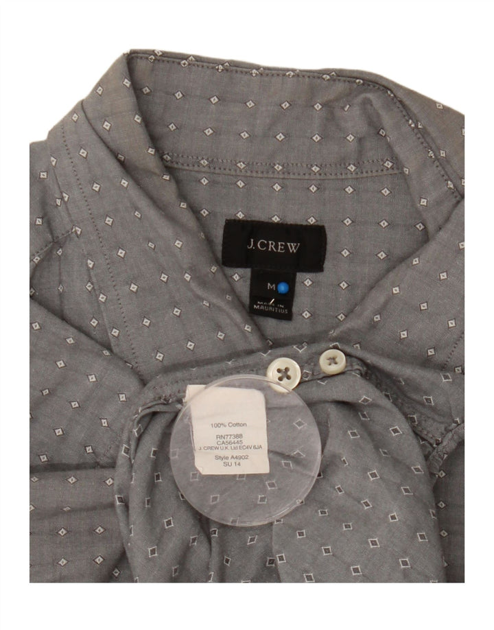 Camicia da uomo J. Crew in cotone geometrico grigio medio