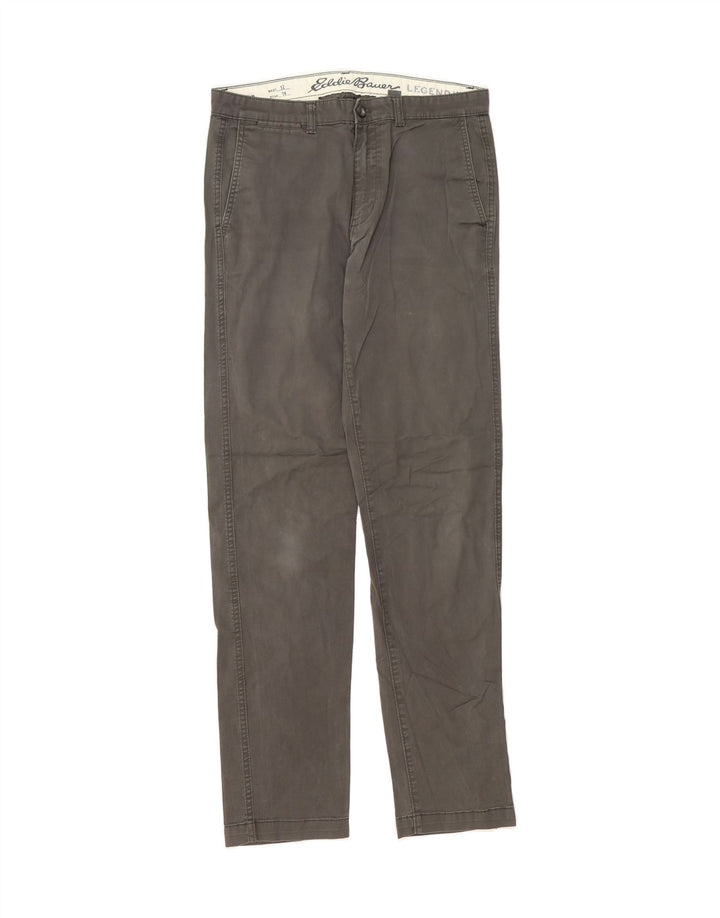 EDDIE BAUER Mens Slim Chino Trousers W32 L34 Grey Cotton Vintage Eddie Bauer and Second-Hand Eddie Bauer from Messina Hembry 