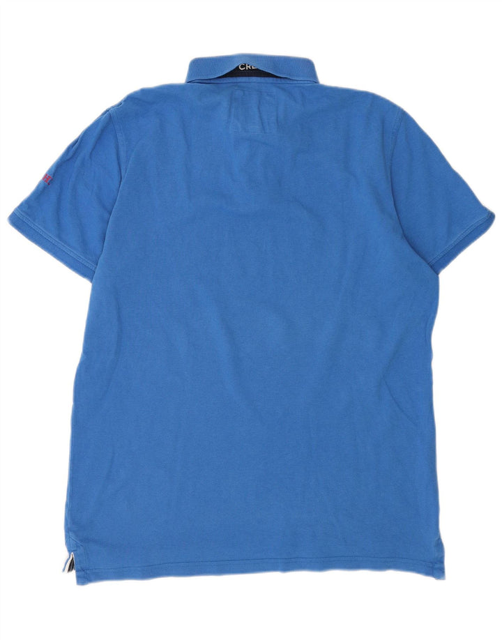 Crew Clothing Polo da uomo grande in cotone blu