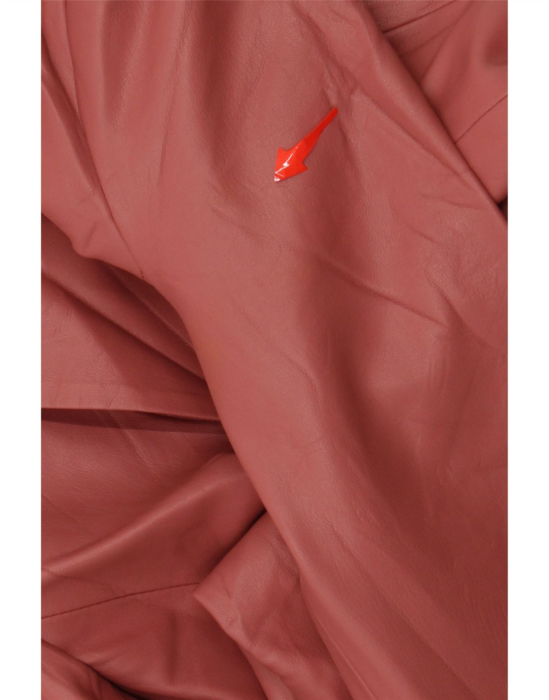 ZARA Womens Double Breasted Faux Leather Blazer Jacket UK 10 Small Pink