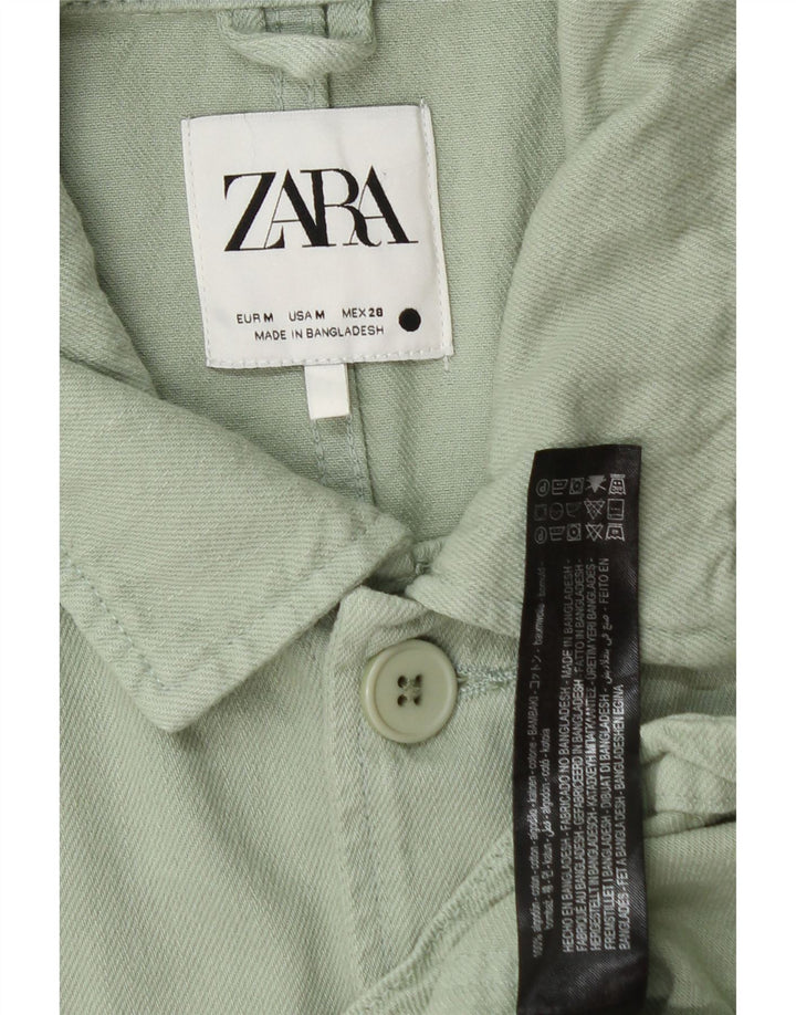 Giacca utility da uomo Zara UK 38 Cotone verde medio