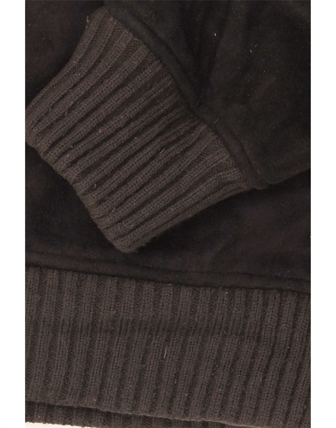 Giacca in pile Sherpa da uomo Marks & Spencer UK 40 grande poliestere nero