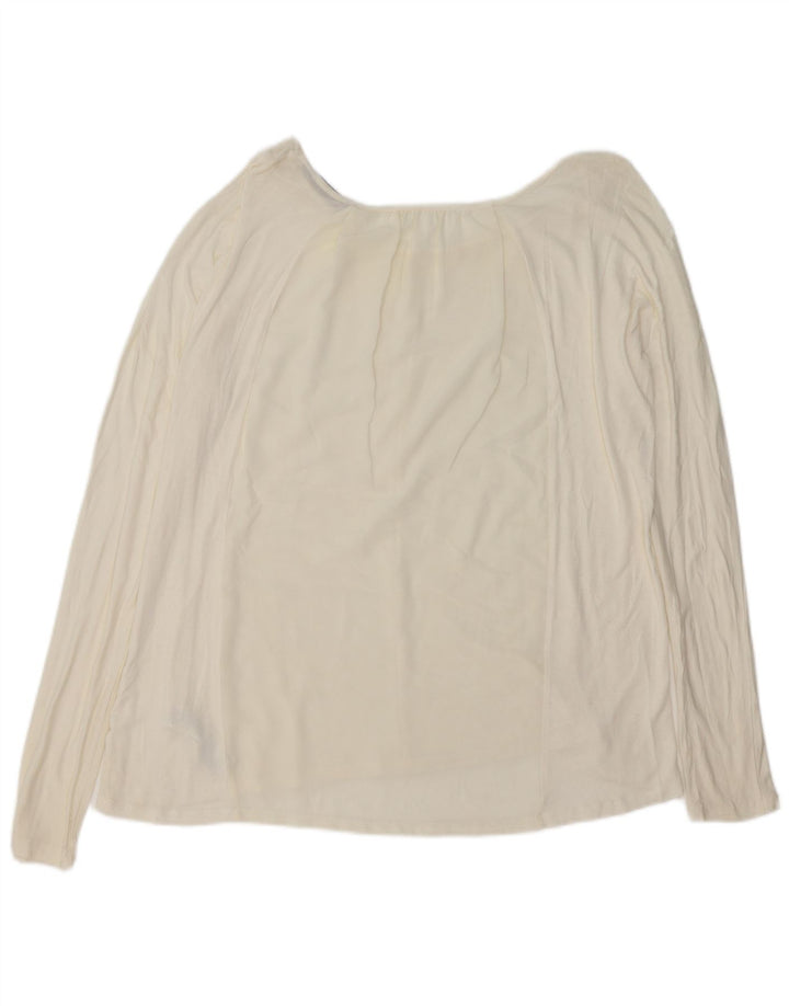 FRENCH CONNECTION Camicetta oversize da donna Top UK 14 medio bianco sporco