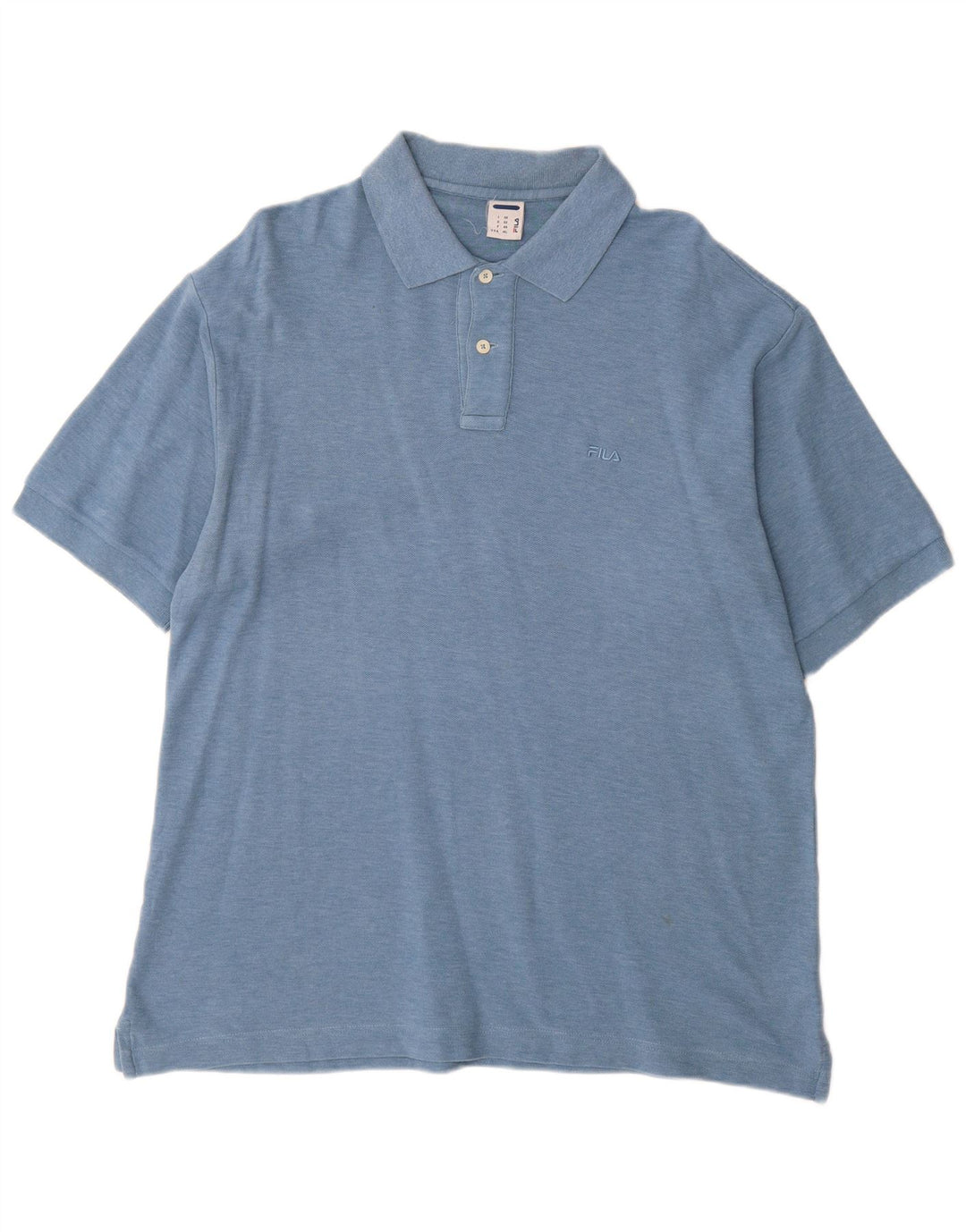 Polo da uomo Fila IT 52 Large in cotone screziato blu