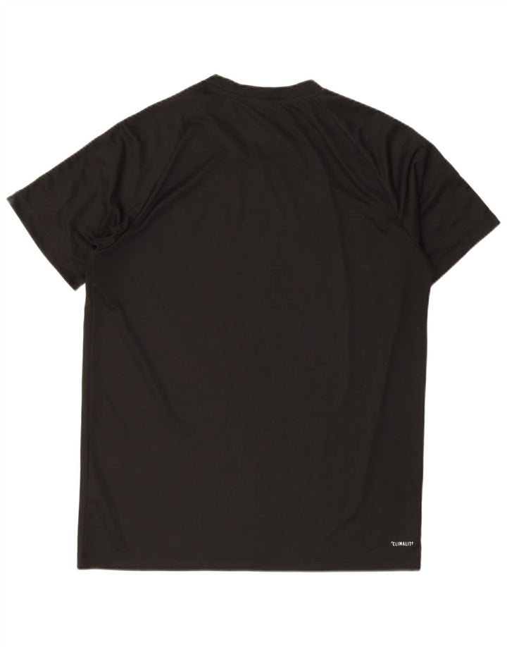 T-shirt Adidas Climalite da uomo, grande, in poliestere nero