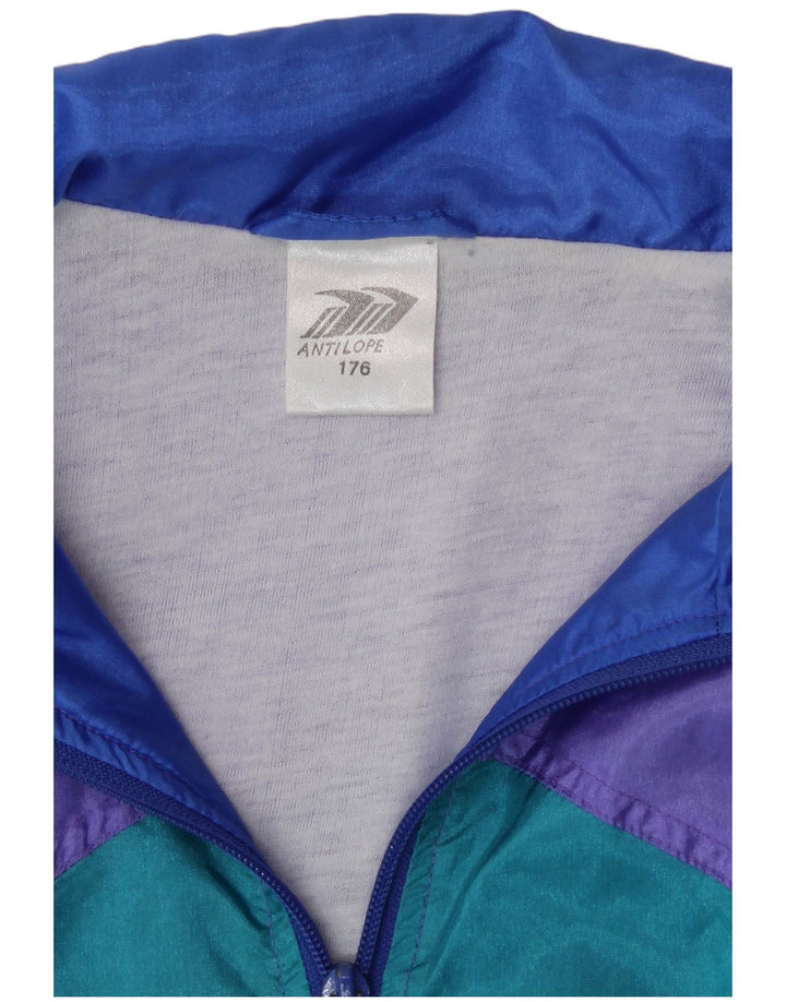 Giacca da ginnastica vintage da ragazza 15-16 anni multicolore color block