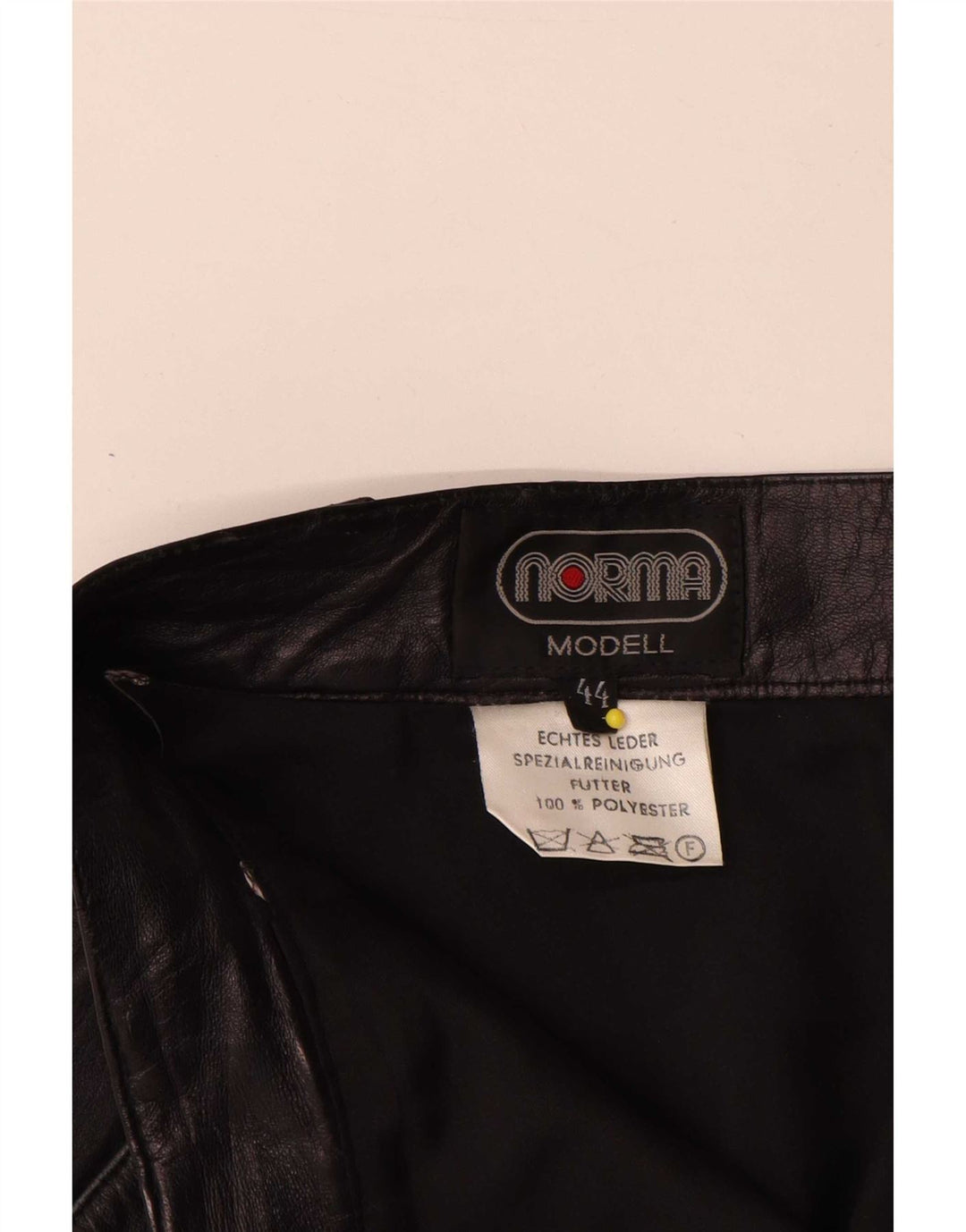 Gonna in pelle da donna Norma EU 44 XL W34 Pelle nera