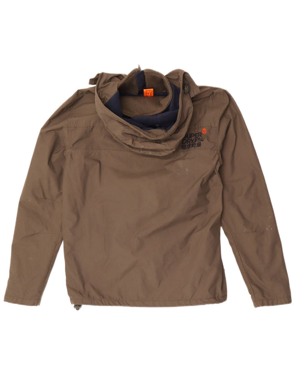 Giacca a vento con cappuccio da uomo Superdry The Windhiker UK 36 Small Khaki