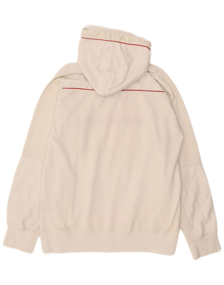 Maglione con cappuccio e zip grafica da uomo Fila, colore bianco medio
