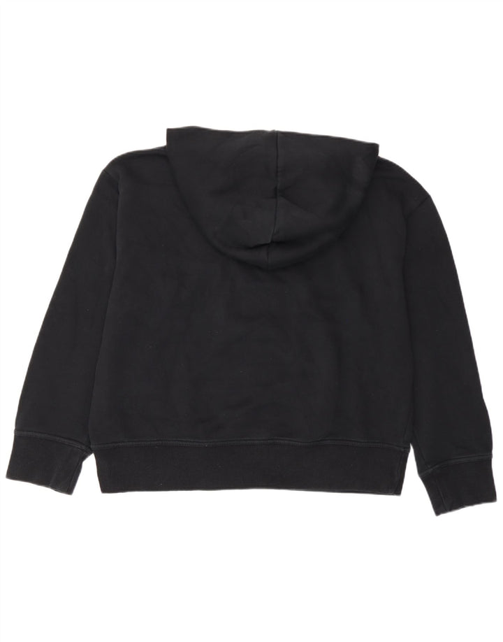 Maglione oversize con cappuccio da donna Zara UK 14 cotone nero medio