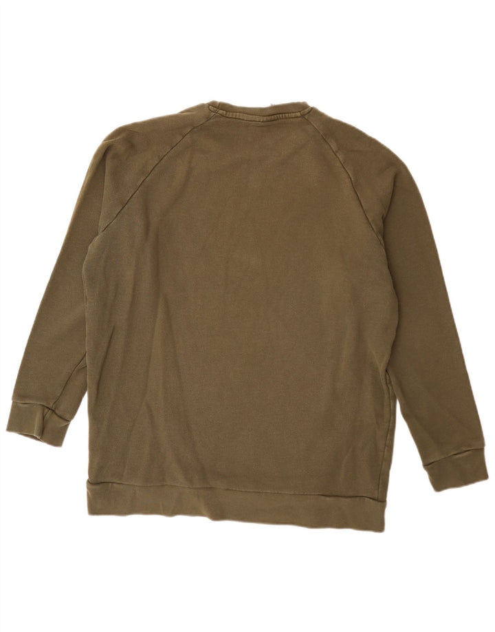 Felpa da uomo Adidas Maglione grande in cotone kaki