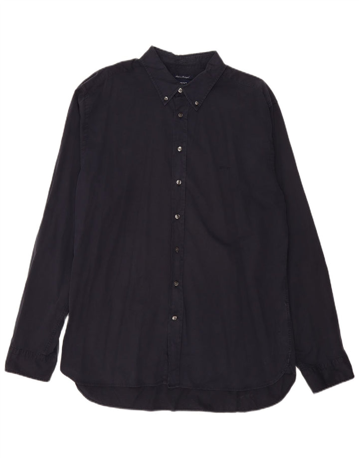 Camicia GANT da uomo 2XL Nera