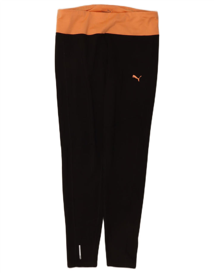 Leggings Puma da donna UK 14 Large in nylon color block nero