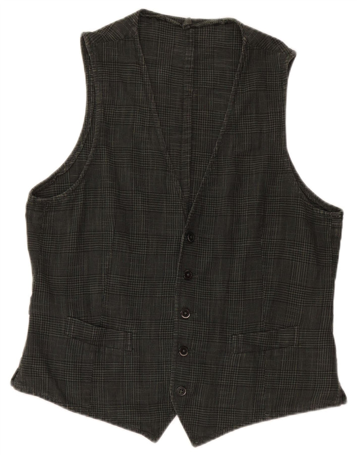 Gilet Uomo BOGGI Pied De Poule Verde Medio