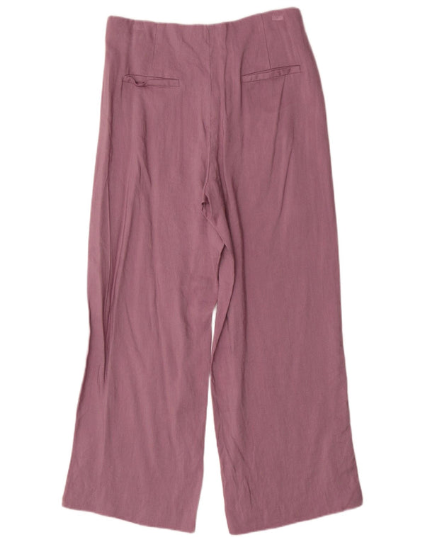 Pantaloni chino a gamba larga da donna Massimo Dutti EU 38 Small W28 L27 Lilla