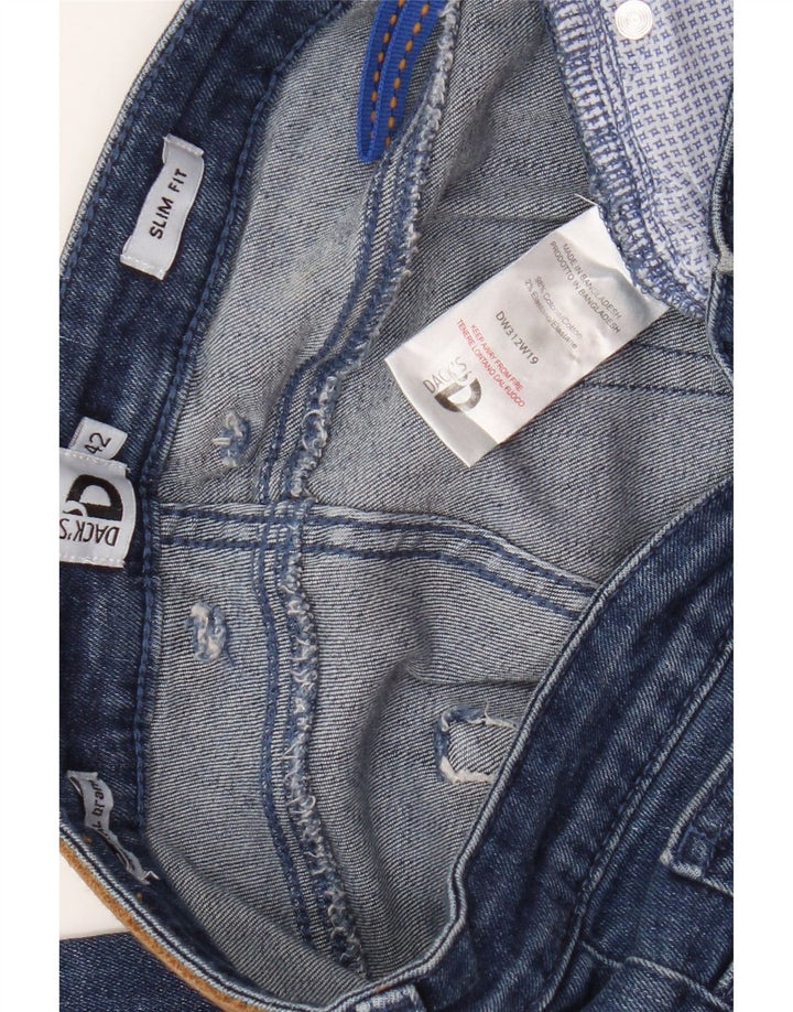Jeans slim da donna Dack IT 42 medio W30 L28 cotone blu