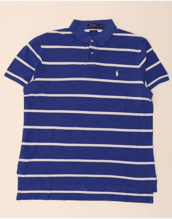 POLO RALPH LAUREN Polo da uomo su misura XL in cotone a righe blu