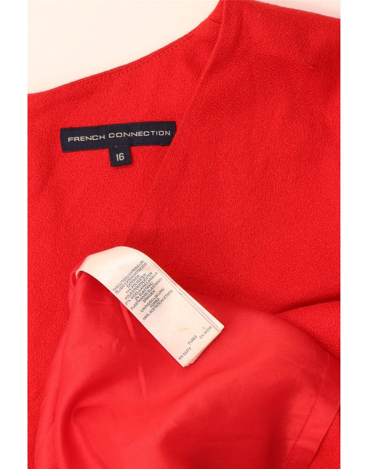 Abito tubino da donna French Connection UK 16 Grande poliestere rosso